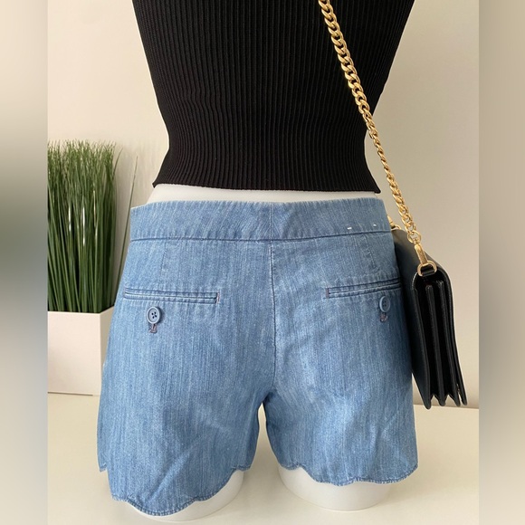 Club Monaco Scalloped Jean Short - Picture 3 of 7